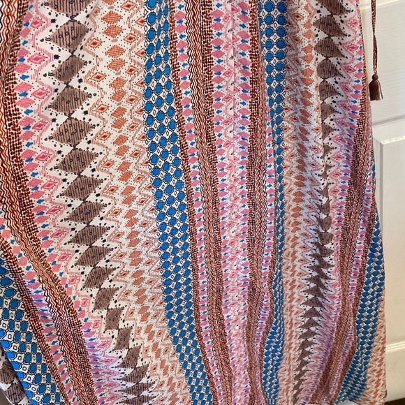 Lulu's Multicolor Patterned Maxi Dress - Picture 4 of 9